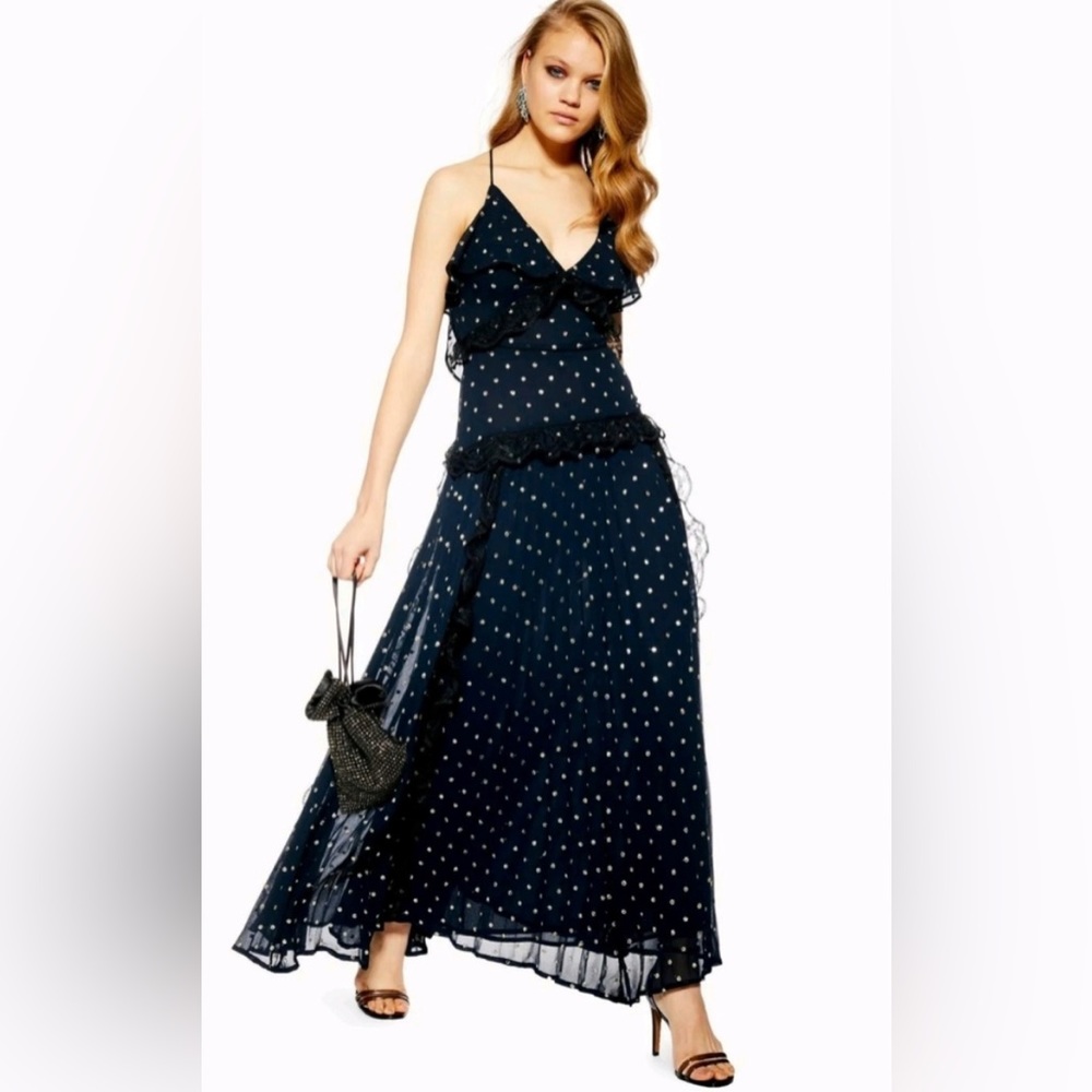 Navy Blue Maxi Dress from Topshop